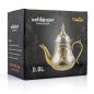 Preview: Induktion Orientalische Teekanne, Berrad Atay, Cay Kanne, "Fes" Silber-Gold 0,8 L