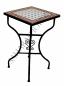 Preview: Mediterraner Mosaiktisch Bordeaux-Natur 60 x 60 cm