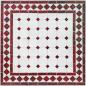 Preview: Mediterraner Mosaik Couchtisch Bordeaux-Natur 60 x 60 cm