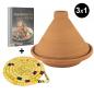 Preview: Tajine-Set Geschenkset Tajine 34cm + Untersetzer + Kochbuch