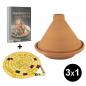 Preview: Tajine-Set Geschenkset Tajine 34cm + Untersetzer + Kochbuch