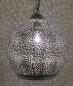 Preview: Orientalische Indische Messing Hängelampe Deckenlampe Usha Silber