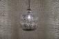 Preview: Orientalische Indische Messing Hängelampe Deckenlampe Usha Silber