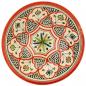 Preview: Marokkanische Keramikschale Ø 20 cm Safi Orange-Schwarz