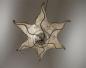 Preview: Orientalische Deckenlampe "Stern" Leder Natur