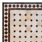 Preview: Mediterraner Mosaiktisch Bordeaux-Natur 100 x 60 cm