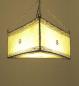 Preview: Orientalische Deckenlampe "Parabel" Dreieckig Leder Natur