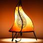 Preview: Orientalische Stehlampe Henna-Rund 38 cm Leder Orange