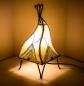 Preview: Orientalische Stehlampe "Henna" 35 cm Leder Natur