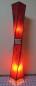 Preview: Orientalische Stehlampe Henna-Carre 150 cm Leder Rot