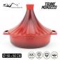 Preview: Marokkanische Tajine Morocco Ø 28 cm Keramik Induktion Rot