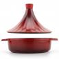 Preview: Marokkanische Tajine Morocco Ø 28 cm Keramik Induktion Rot