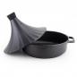 Preview: Marokkanische Tajine Morocco Ø 28 cm Keramik Induktion Schwarz Matt