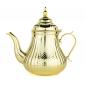 Preview: 1,6 L Messing Gold/Silber Marokkanische Teekanne Berrad "Marrakesch"