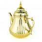 Preview: 1,6 L Messing Gold/Silber Marokkanische Teekanne Berrad "Marrakesch"