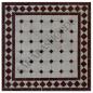 Preview: Mediterraner Mosaiktisch Bordeaux-Natur 45 x 45 cm