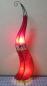 Preview: Orientalische Stehlampe "Henna-Rund" 150 cm Leder Rot