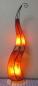 Preview: Orientalische Stehlampe "Henna-Rund" 150 cm Leder Orange