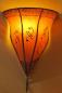 Preview: Orientalische Leder-Wandlampe "Samira" Orange