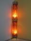 Preview: Orientalische Stehlampe Henna-Zylinder 150 cm Leder Orange