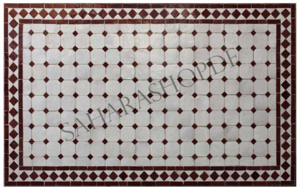 Mosaikplatte Bordeaux-Natur 100 x 60 cm