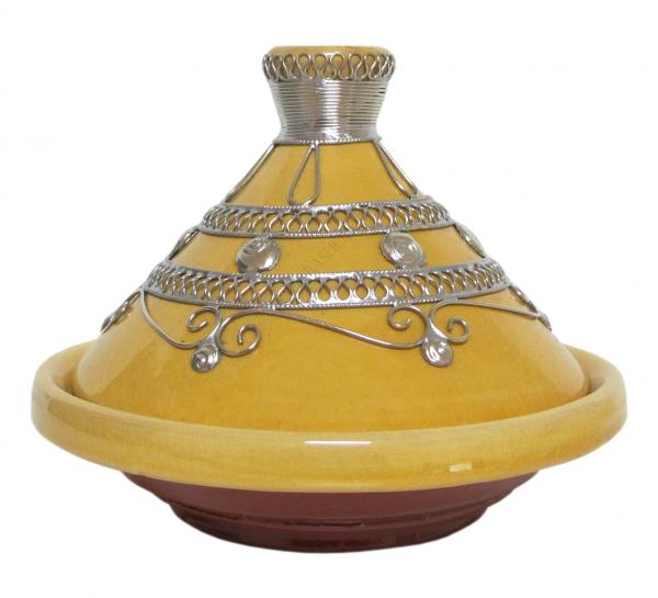 Marokkanische Tajine Dips Schale Ø 13 cm Gelb