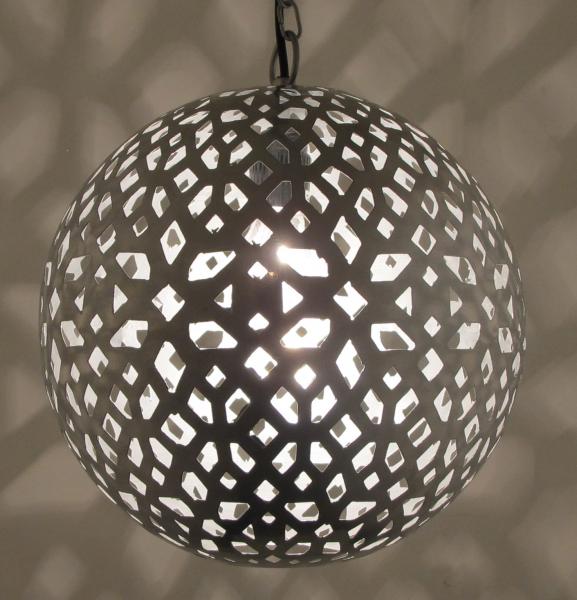 Orientalische Indische Messing Hängelampe Deckenlampe Lalita Silber