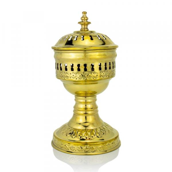 Orientalisches Räuchergefäß Marokkanische Räucherschale "Sable d'or" Gold