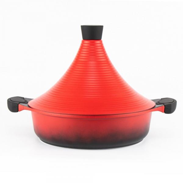 Marokkanische Tajine Agadir Ø 28 cm Induktion Rot Aluminium