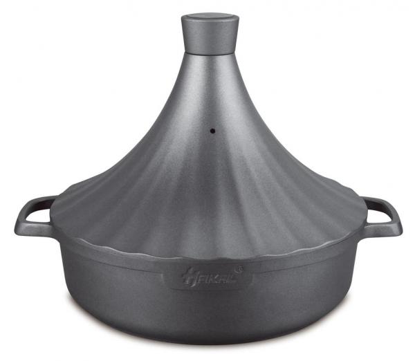 Marokkanische Tajine Morocco Ø 28 cm Keramik Induktion Silber