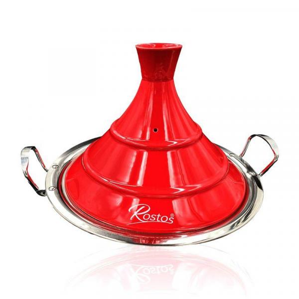 Marokkanische Tajine Rostos Rot Ø 26 cm Keramik Induktion