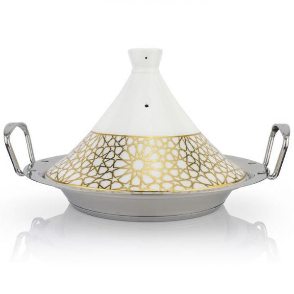 Set Kochbuch + Tajine Ø 30 cm Marokkanische Royal Tagine Tajin Tagin Keramik Induktion