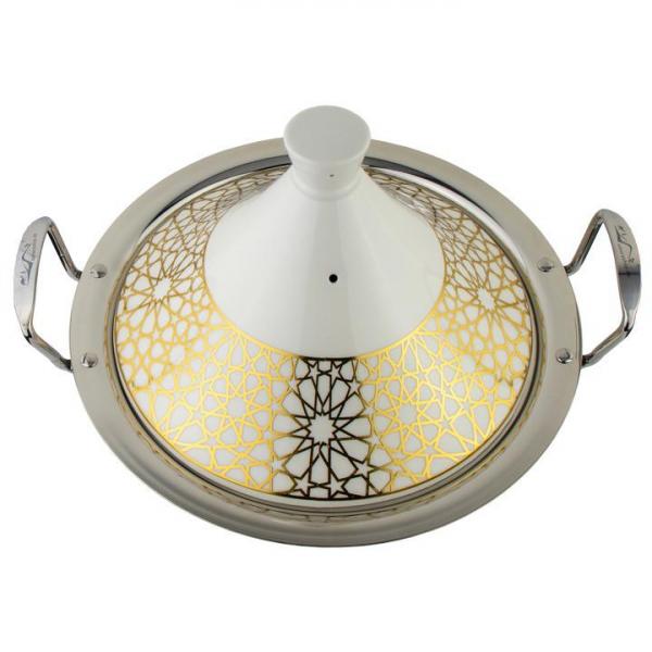 Set Kochbuch + Tajine Ø 34 cm  Marokkanische Royal Tajin Tagin Tagine Keramik Induktion