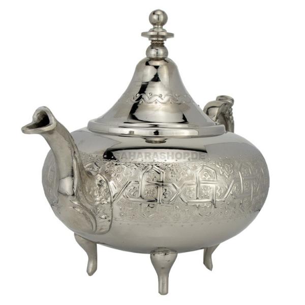 Marokkanische Teekanne "Deluxe 1" Silber 1,5 l