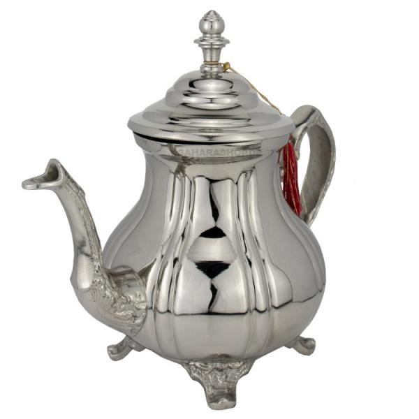 Marokkanische Teekanne "Deluxe 3" Silber 1,7 l