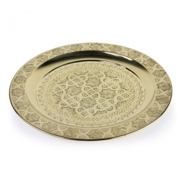 Orientalisches Teetablett Tefor 50 cm Gold