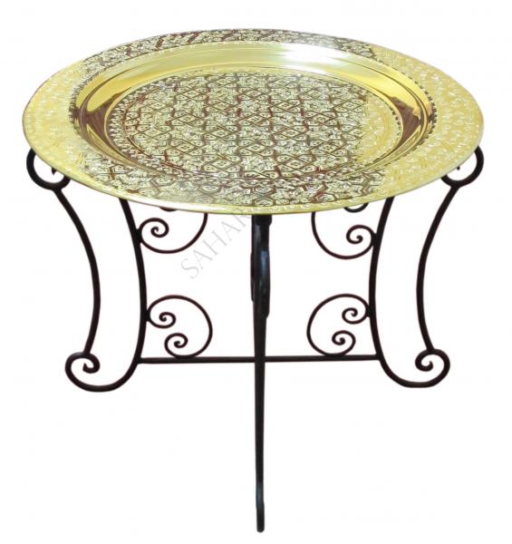 Orientalischer Teetisch Farah 60 cm Gold