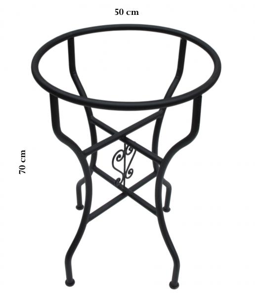 Eisengestell für Tischplatten mit Ø 60 cm