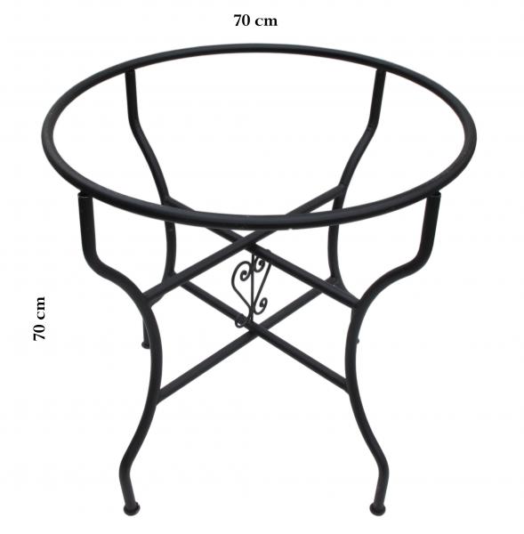 Mediterraner Mosaiktisch Rund Ø 80 cm "Tarsia" Bunt