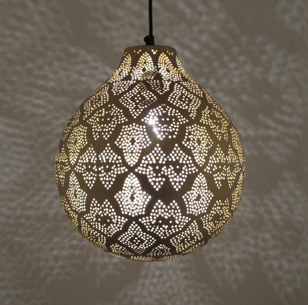 Orientalische Indische Messing Hängelampe Deckenlampe Rajani Gold