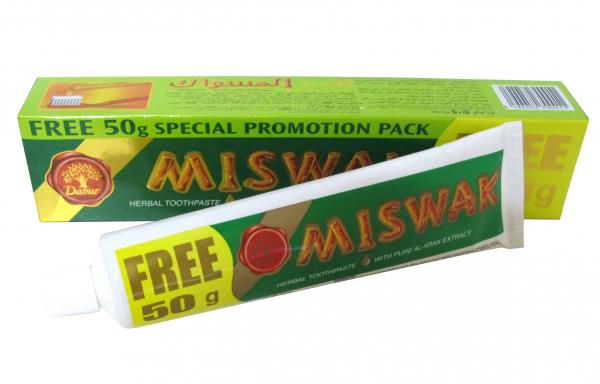 Fluoridfrei, Kräuterzahnpasta Natur Siwak Original Orientalische Dabur Miswak Zahncreme 170g