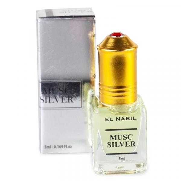 El Nabil Musc Silver 5 ml Orientalisches Herren Parfümöl Alkoholfrei