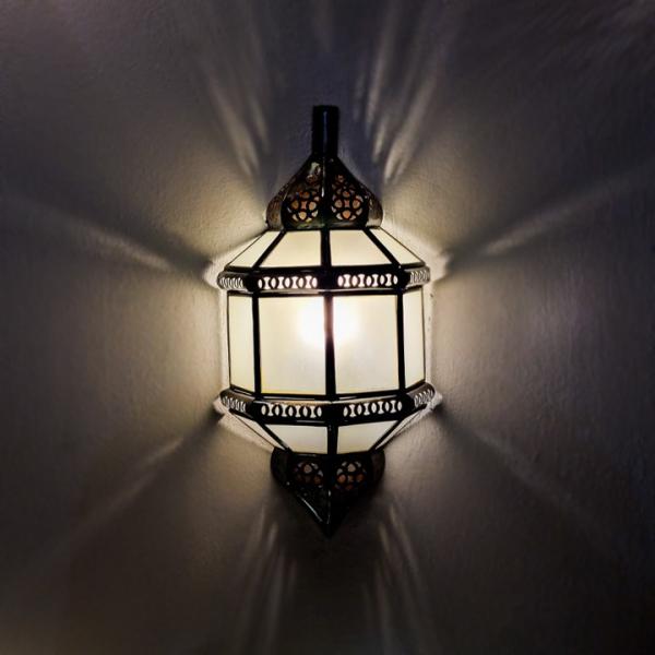 Orientalische Wandlampe Kenitra Simple Weiß