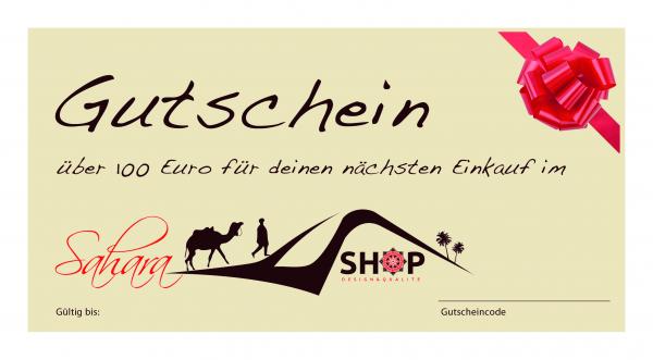 Gutschein Saharashop über 100 Euro