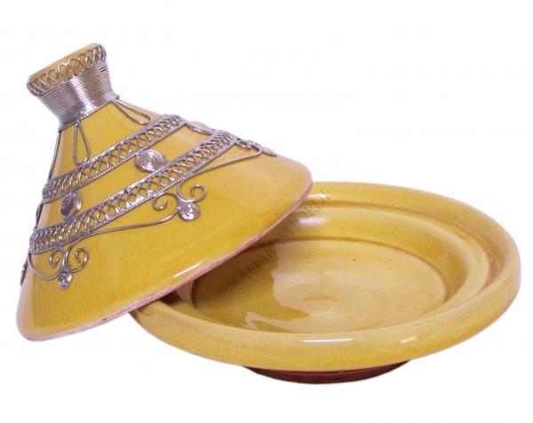 Marokkanische Tajine Dips Schale Ø 13 cm Gelb