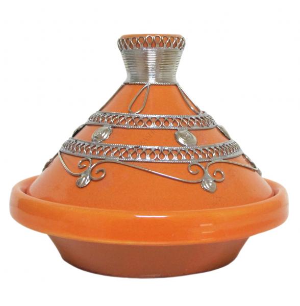 Marokkanische Tajine Dips Schale 13 cm Orange