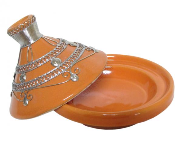 Marokkanische Tajine Dips Schale 13 cm Orange
