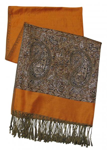 Pashmina Schal - Schultertuch - Stola - Nr. 3 Orange