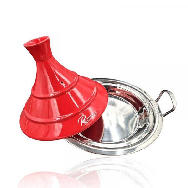 Marokkanische Tajine Rostos Rot Ø 30 cm Keramik Induktion