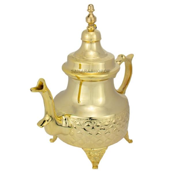 Marokkanische Teekanne "Deluxe 8" Gold 1,7 l